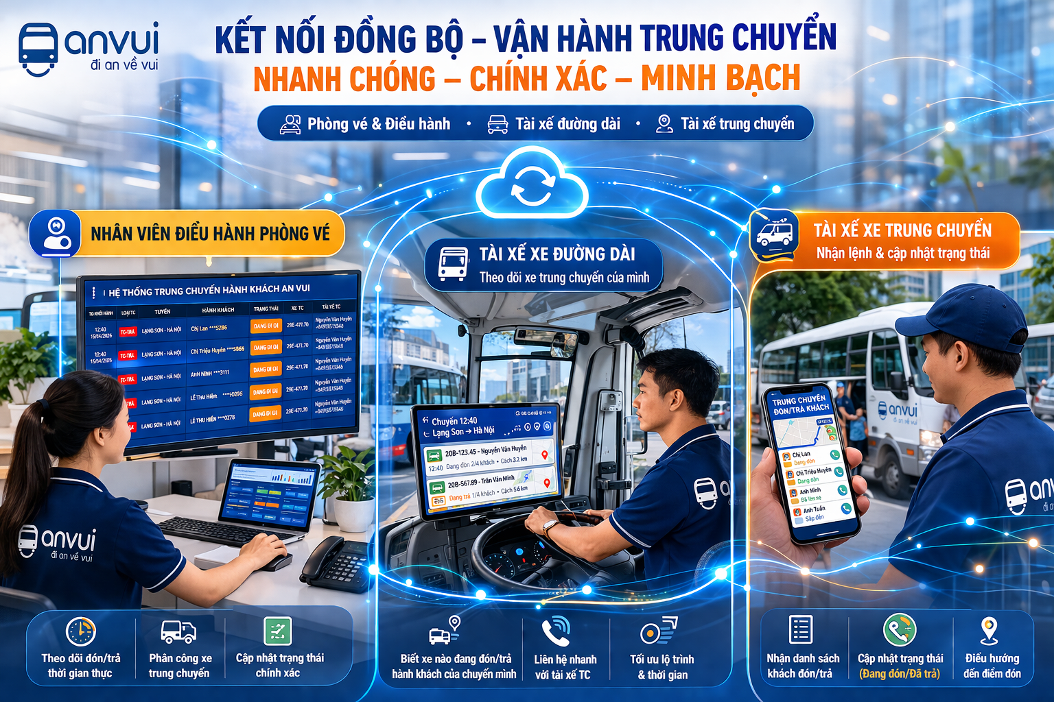 Trung chuyển tận nhà – Bài toán khó của nhà xe dịp lễ Tết