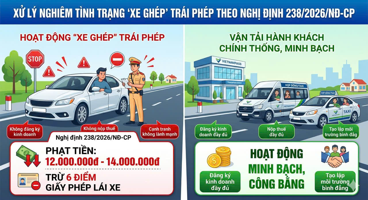 NGHỊ ĐỊNH 238/2026/NĐ-CP – KHÔNG CHỈ LÀ TĂNG MỨC PHẠT MÀ LÀ BƯỚC CHUYỂN LỚN TRONG QUẢN LÝ NGÀNH VẬN TẢI HÀNH KHÁCH